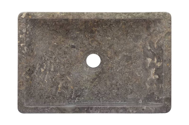 Handfat grå 45x30x12 cm marmor - Grå - Enkelhandfat