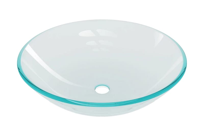 Handfat i härdat glas 42 cm transparent - Silver - Hus & renovering - Kök & bad - Badrum - Tvättställ & handfat - Enkelhandfat