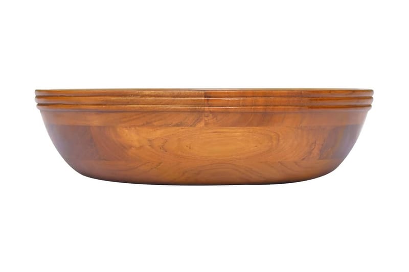 Handfat i massiv teak Î¦40x10 cm - Brun - Hus & renovering - Kök & bad - Badrum - Tvättställ & handfat - Enkelhandfat