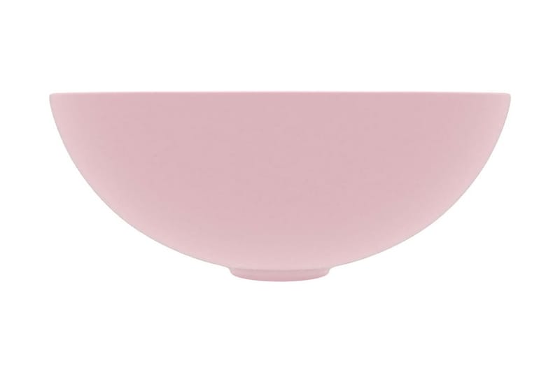 Handfat keramik matt rosa rund - Rosa - Enkelhandfat