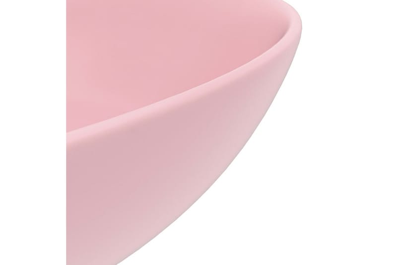 Handfat keramik matt rosa rund - Rosa - Enkelhandfat
