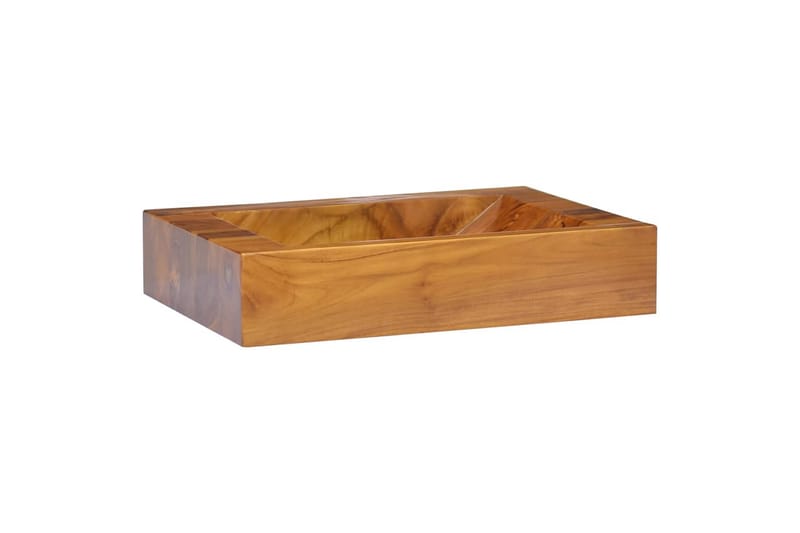 Handfat massiv teak 50x35x10 cm - Brun - Enkelhandfat