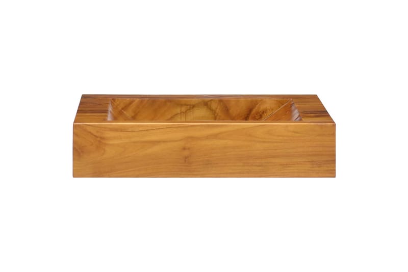 Handfat massiv teak 50x35x10 cm - Brun - Hus & renovering - Kök & bad - Badrum - Tvättställ & handfat - Enkelhandfat