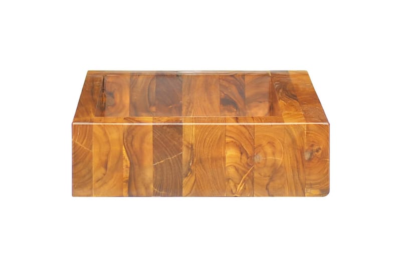 Handfat massiv teak 50x35x10 cm - Brun - Hus & renovering - Kök & bad - Badrum - Tvättställ & handfat - Enkelhandfat