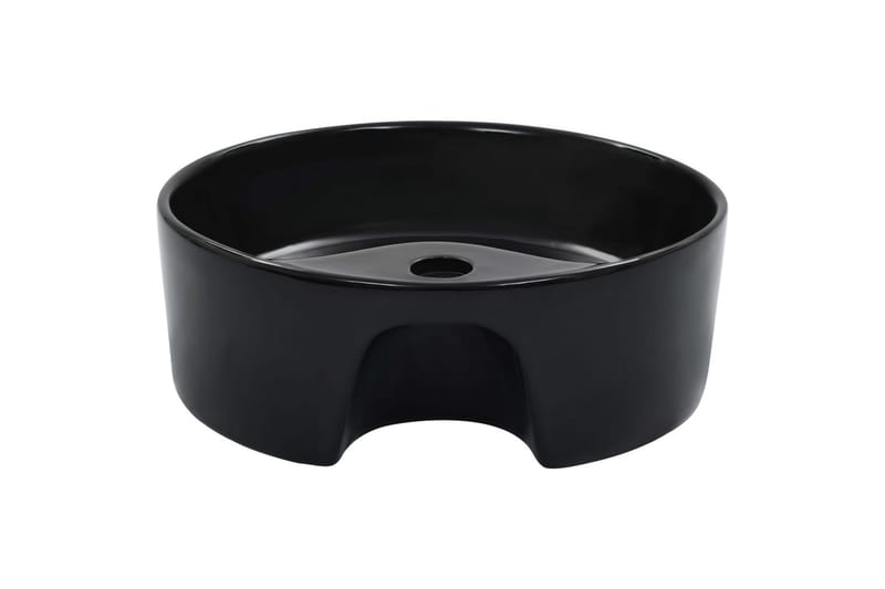 Handfat med bräddavlopp 36x13 cm keramik svart - Svart - Hus & renovering - Kök & bad - Badrum - Tvättställ & handfat - Enkelhandfat