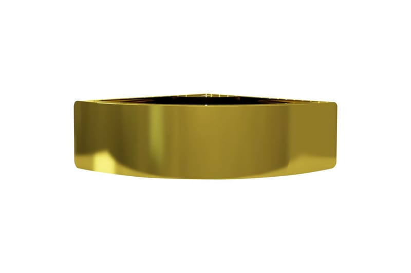 Handfat med bräddavlopp 45x32x12,5 cm keramik guld - Guld - Hus & renovering - Kök & bad - Badrum - Tvättställ & handfat - Enkelhandfat