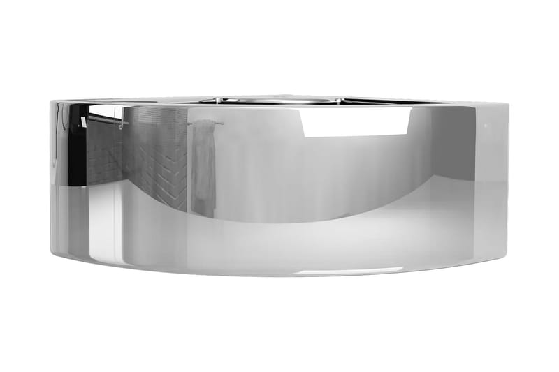 Handfat med bräddavlopp 45x32x12,5 cm keramik silver - Silver - Hus & renovering - Kök & bad - Badrum - Tvättställ & handfat - Enkelhandfat
