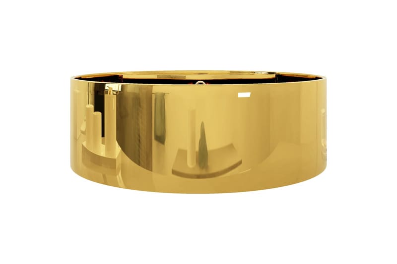 Handfat med bräddavlopp 46,5x15,5 cm keramik guld - Guld - Hus & renovering - Kök & bad - Badrum - Tvättställ & handfat - Enkelhandfat