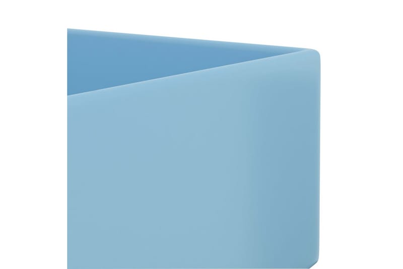 Handfat med bräddavlopp keramik ljusblå - Blå - Enkelhandfat