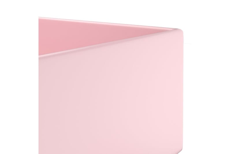Handfat med bräddavlopp keramik matt rosa - Rosa - Hus & renovering - Kök & bad - Badrum - Tvättställ & handfat - Enkelhandfat