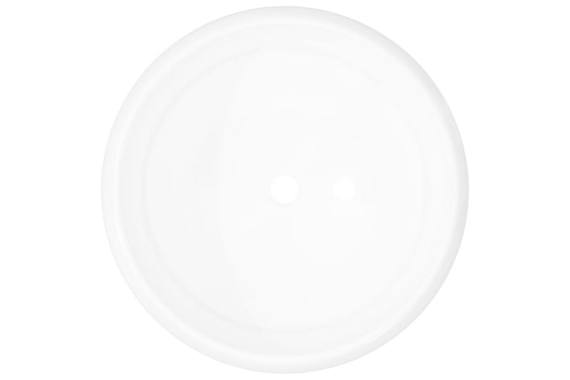 Handfat rund keramik vit 40x15 cm - Vit - Hus & renovering - Kök & bad - Badrum - Tvättställ & handfat - Enkelhandfat
