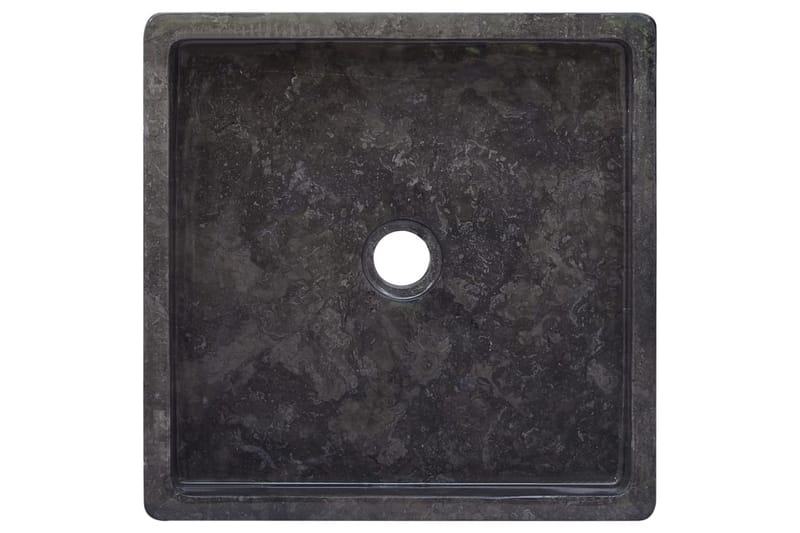 Handfat svart 40x40x10 cm marmor - Svart - Hus & renovering - Kök & bad - Badrum - Tvättställ & handfat - Enkelhandfat