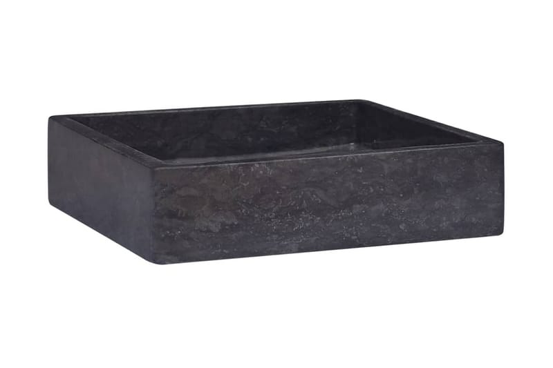 Handfat svart 40x40x10 cm marmor - Svart - Hus & renovering - Kök & bad - Badrum - Tvättställ & handfat - Enkelhandfat