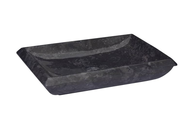 Handfat svart 50x35x10 cm marmor - Svart - Hus & renovering - Kök & bad - Badrum - Tvättställ & handfat - Enkelhandfat
