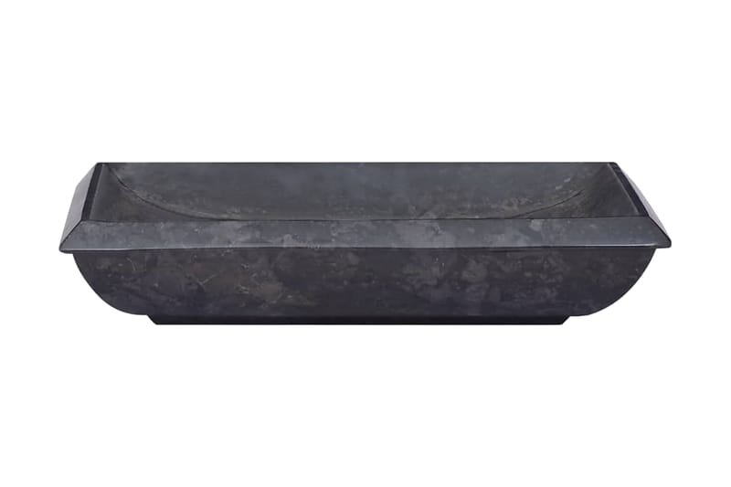 Handfat svart 50x35x10 cm marmor - Svart - Enkelhandfat