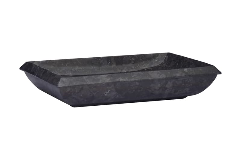 Handfat svart 50x35x10 cm marmor - Svart - Enkelhandfat