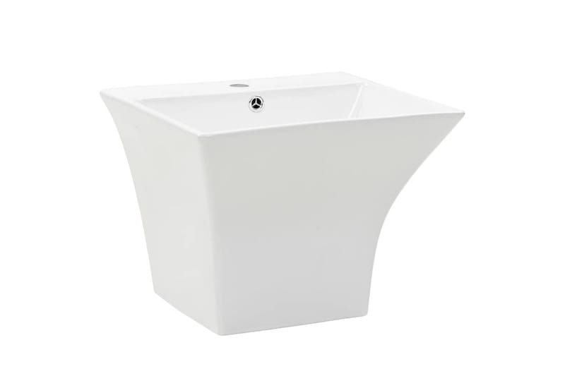 Handfat väggmonterat keramik 500x450x410 mm vit - Vit - Hus & renovering - Kök & bad - Badrum - Tvättställ & handfat - Enkelhandfat