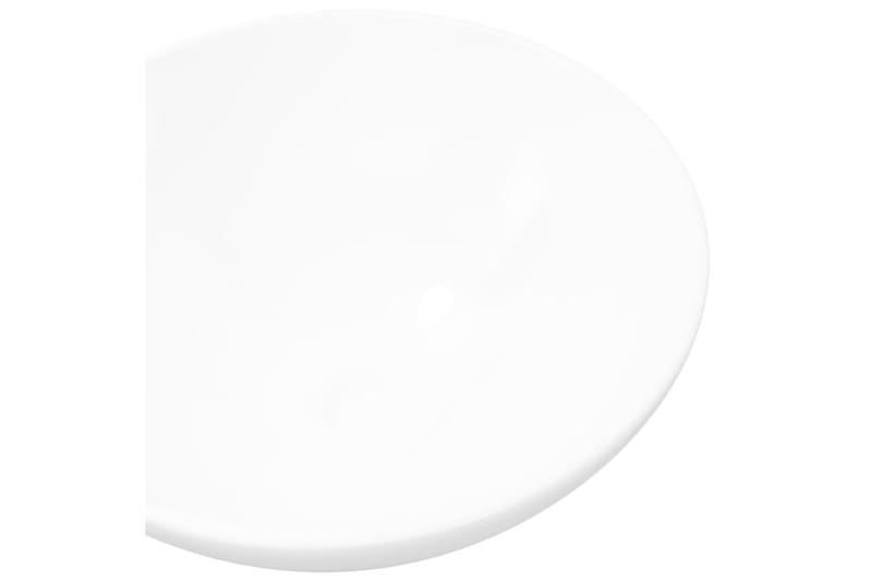 Handfat vit keramik rund - Vit - Enkelhandfat