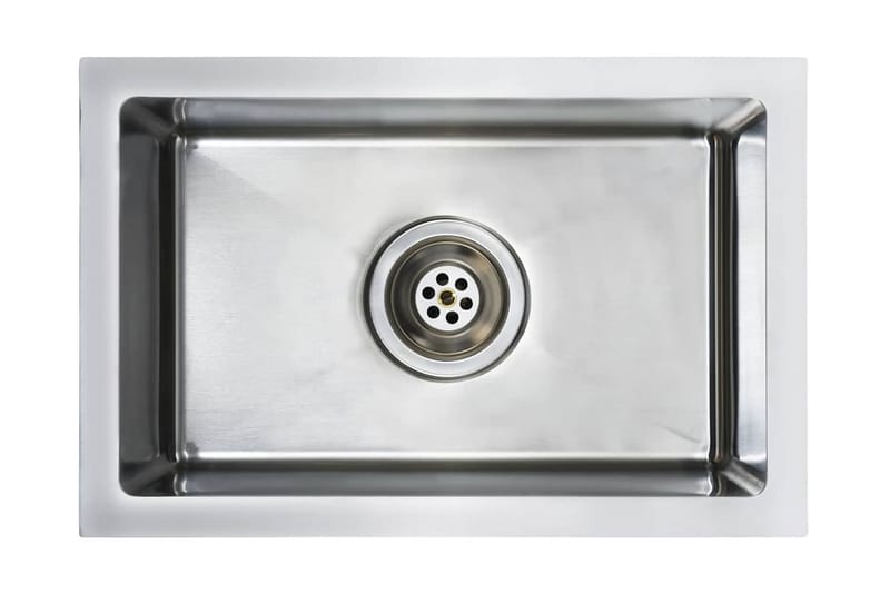 Handgjord diskbänk med sil rostfritt stål - Silver - Hus & renovering - Kök & bad - Badrum - Tvättställ & handfat - Enkelhandfat
