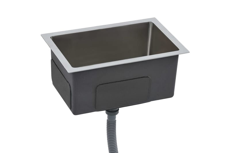 Handgjord diskbänk med sil rostfritt stål - Silver - Hus & renovering - Kök & bad - Badrum - Tvättställ & handfat - Enkelhandfat