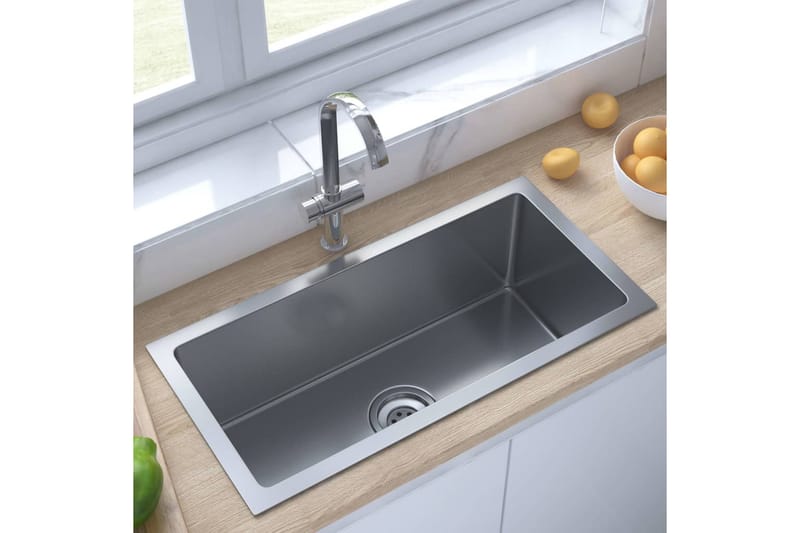 Handgjord diskho rostfritt stål - Silver - Hus & renovering - Kök & bad - Badrum - Tvättställ & handfat - Enkelhandfat