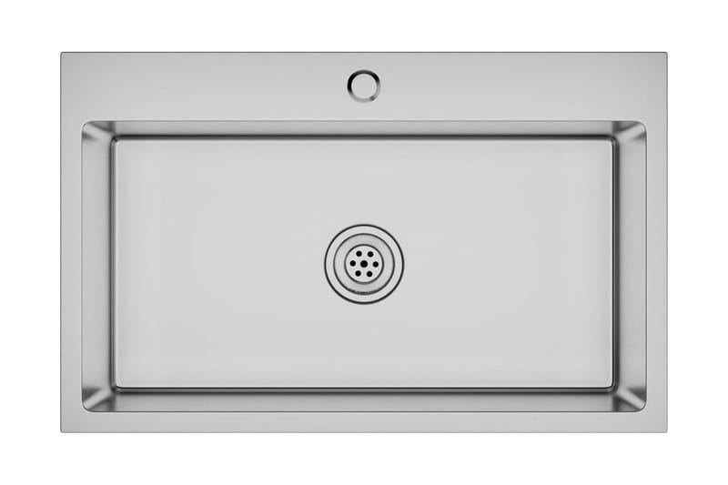 Handgjord diskho rostfritt stål - Silver - Hus & renovering - Kök & bad - Badrum - Tvättställ & handfat - Enkelhandfat
