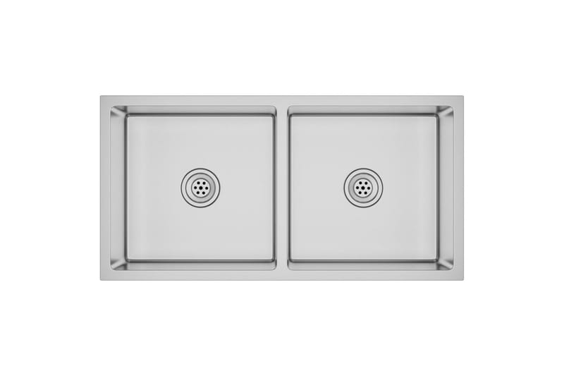 Handgjord diskho rostfritt stål - Silver - Hus & renovering - Kök & bad - Badrum - Tvättställ & handfat - Enkelhandfat