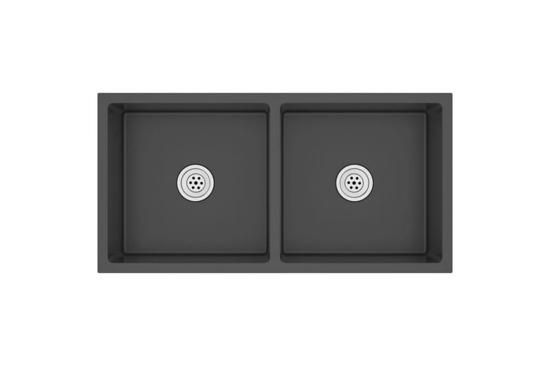 Handgjord diskho svart rostfritt stål - Svart - Hus & renovering - Kök & bad - Badrum - Tvättställ & handfat - Enkelhandfat