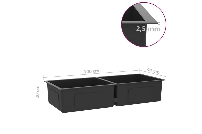 Handgjord diskho svart rostfritt stål - Svart - Hus & renovering - Kök & bad - Badrum - Tvättställ & handfat - Enkelhandfat