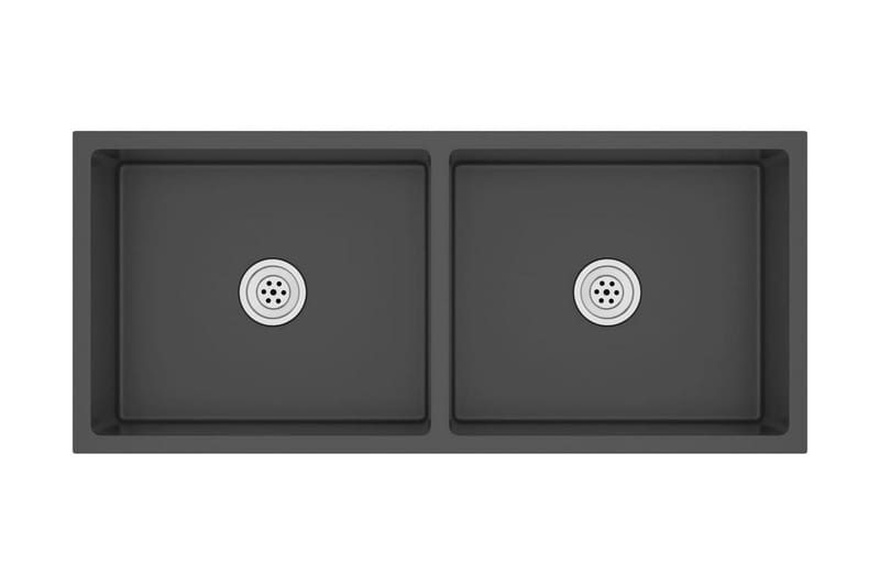 Handgjord diskho svart rostfritt stål - Svart - Hus & renovering - Kök & bad - Badrum - Tvättställ & handfat - Enkelhandfat