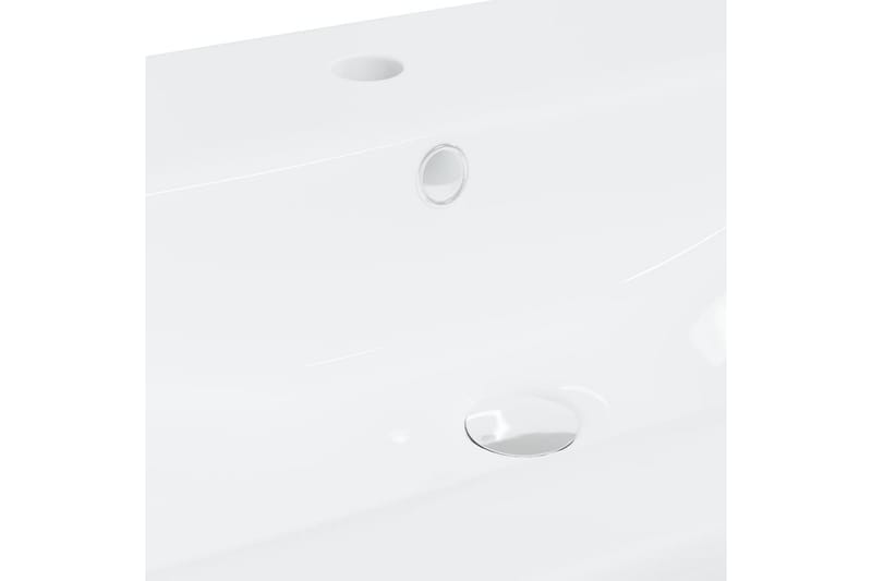 Inbyggt handfat med blandare 61x39x18 cm keramik vit - Vit - Hus & renovering - Kök & bad - Badrum - Tvättställ & handfat - Enkelhandfat