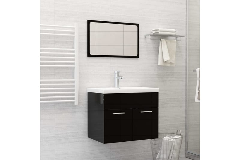 Inbyggt handfat med blandare 61x39x18 cm keramik vit - Vit - Hus & renovering - Kök & bad - Badrum - Tvättställ & handfat - Enkelhandfat