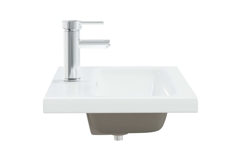 Inbyggt handfat med blandare 61x39x18 cm keramik vit - Vit - Hus & renovering - Kök & bad - Badrum - Tvättställ & handfat - Enkelhandfat