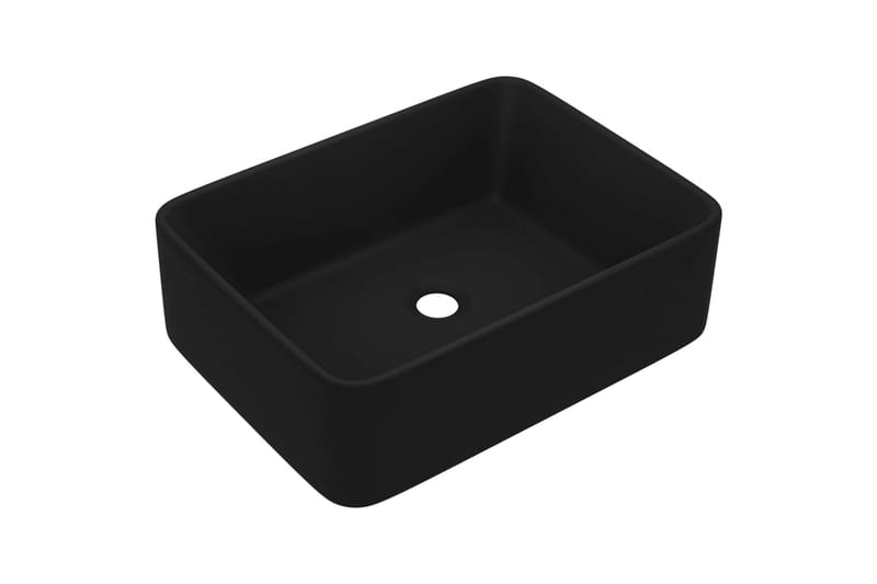 Lyxigt handfat matt svart 41x30x12 cm keramik - Svart - Hus & renovering - Kök & bad - Badrum - Tvättställ & handfat - Enkelhandfat