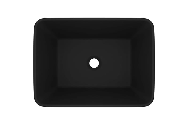 Lyxigt handfat matt svart 41x30x12 cm keramik - Svart - Hus & renovering - Kök & bad - Badrum - Tvättställ & handfat - Enkelhandfat