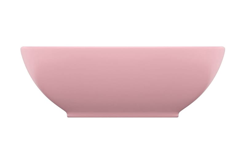 Lyxigt ovalt handfat matt rosa 40x33 cm keramik - Rosa - Hus & renovering - Kök & bad - Badrum - Tvättställ & handfat - Enkelhandfat