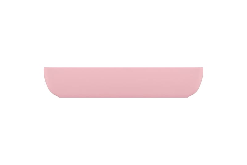 Lyxigt rektangulärt handfat matt rosa 71x38 cm keramik - Rosa - Enkelhandfat