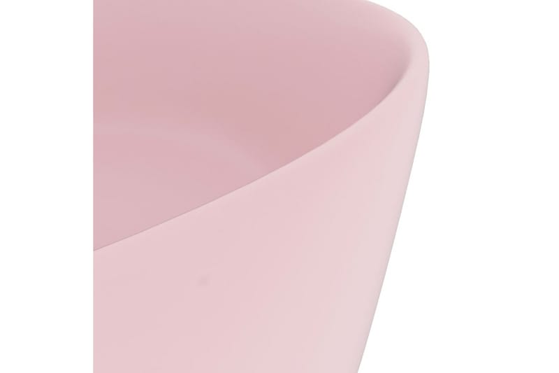 Lyxigt runt handfat matt rosa 40x15 cm keramik - Rosa - Hus & renovering - Kök & bad - Badrum - Tvättställ & handfat - Enkelhandfat