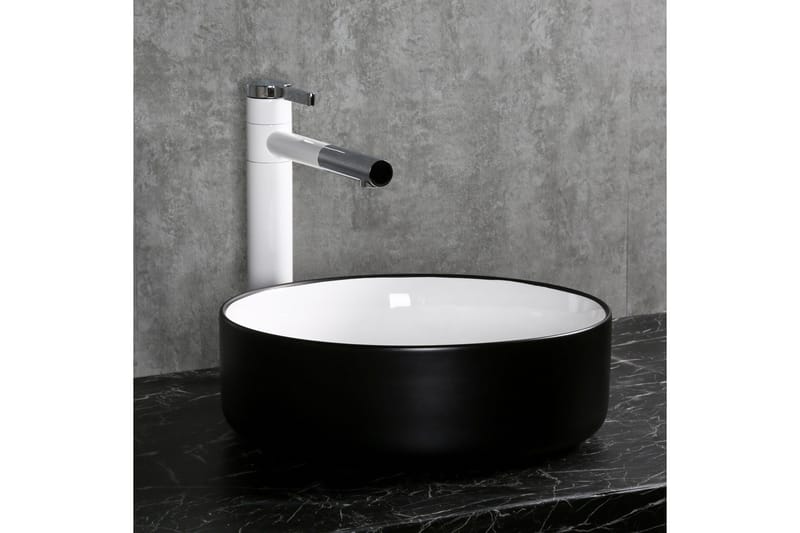 Runt handfat 36cm Svart - Hus & renovering - Kök & bad - Badrum - Tvättställ & handfat - Enkelhandfat