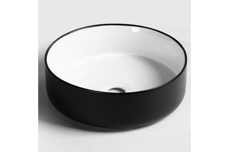 Runt handfat 36cm Svart - Hus & renovering - Kök & bad - Badrum - Tvättställ & handfat - Enkelhandfat
