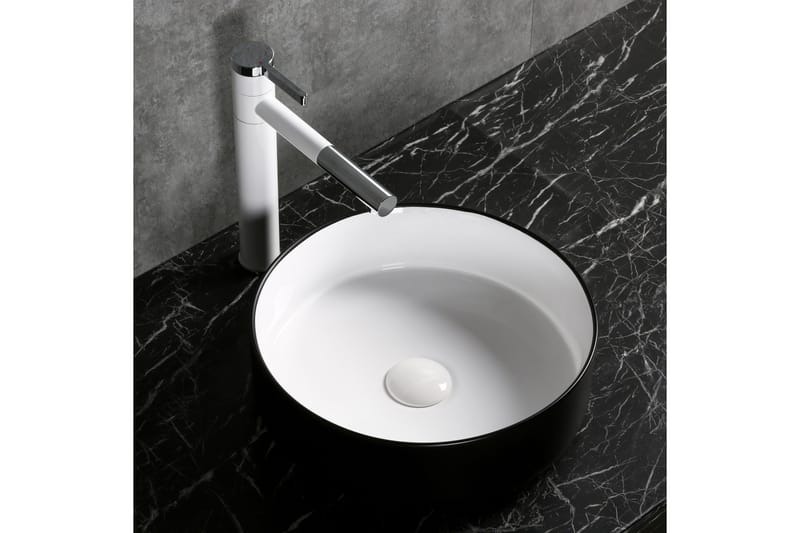 Runt handfat 36cm Svart - Hus & renovering - Kök & bad - Badrum - Tvättställ & handfat - Enkelhandfat