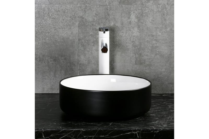 Runt handfat 36cm Svart - Hus & renovering - Kök & bad - Badrum - Tvättställ & handfat - Enkelhandfat