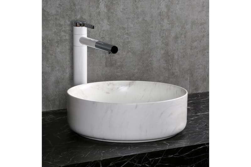 Runt tvättställ 36cm Vit - Hus & renovering - Kök & bad - Badrum - Tvättställ & handfat - Enkelhandfat