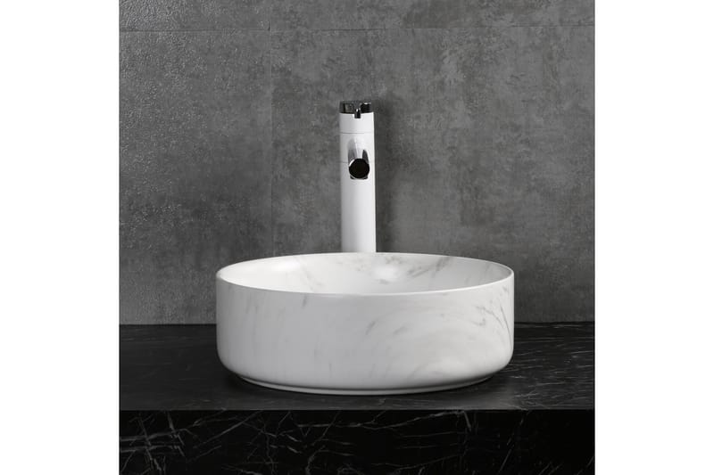 Runt tvättställ 36cm Vit - Hus & renovering - Kök & bad - Badrum - Tvättställ & handfat - Enkelhandfat