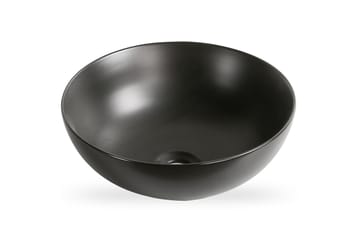 Skålformat handfat 40 cm Svart - Hus & renovering - Kök & bad - Badrum - Tvättställ & handfat - Enkelhandfat