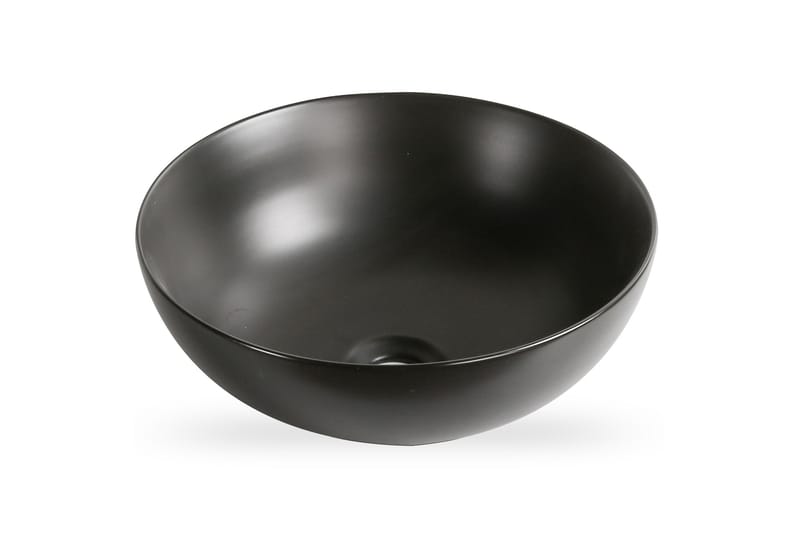 Skålformat handfat 40 cm Svart - Hus & renovering - Kök & bad - Badrum - Tvättställ & handfat - Enkelhandfat