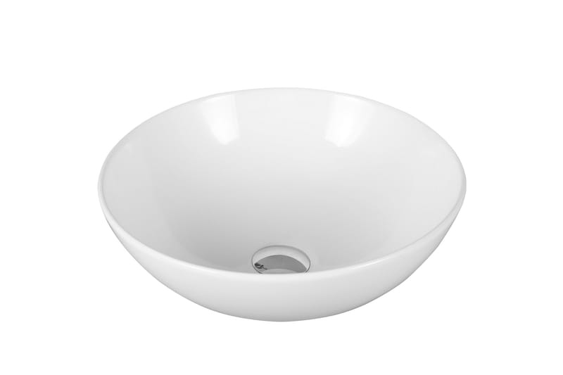Skålformat handfat 40 cm Vit, undefined