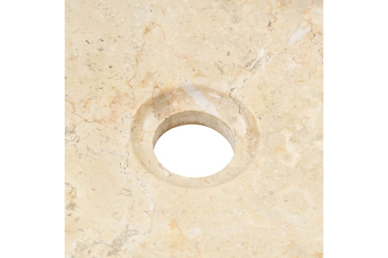 Handfat 40x12 cm marmor gräddvit - Vit - Enkelhandfat