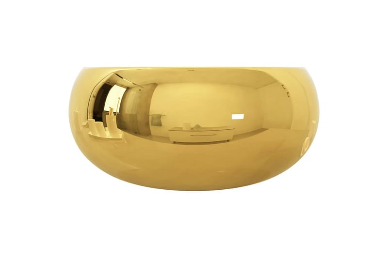 Handfat 40x15 cm keramik guld - Guld - Enkelhandfat