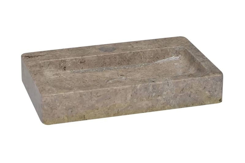 Handfat grå 38x24x6,5 cm marmor - Grå - Hus & renovering - Kök & bad - Badrum - Tvättställ & handfat - Enkelhandfat